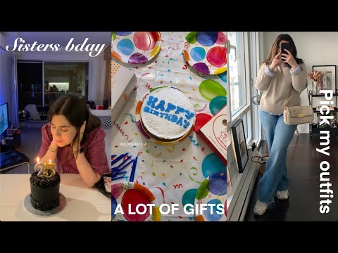 VLOG 61: Get dressed with me for SISTER'S BDAY + all the gifts I got her.