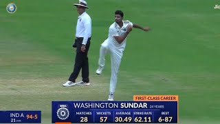 Washington Sundar Spell | Ball By Ball | Duleep Trophy 2024