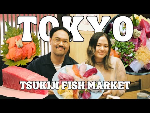 What to Eat at the Tsukiji Fish Market 🇯🇵 Hidden Gems, Wagyu Sushi, Chirashi 🇯🇵 Tokyo Vlog 2024