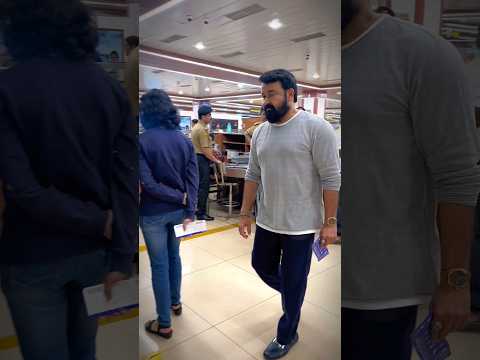 mohanlal at cochin international Airport 💥💥💥 #shortsvideo #movie #malayalamovie