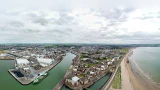 South Ayrshire - UK - Ayr Beach & Port - 360° Panorama