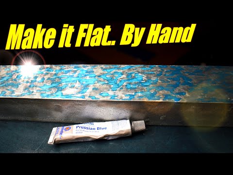 Scraping the Gingery Lathe Bed Flat (and cheating) | Gingery Lathe Part 2