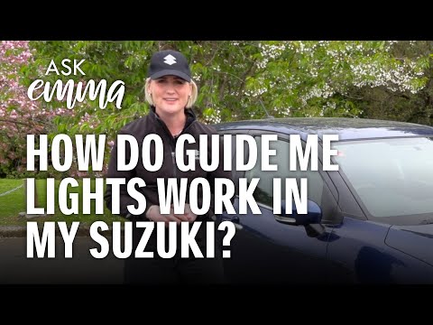 How do you use the Guide Me Lights in my Suzuki?