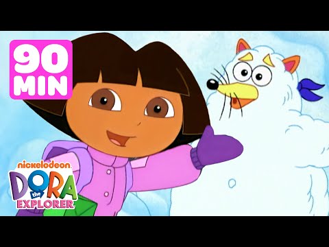 Dora Saves the Snow Princess! ❄️ Dora the Explorer 90 Minute Compilation | Dora & Friends