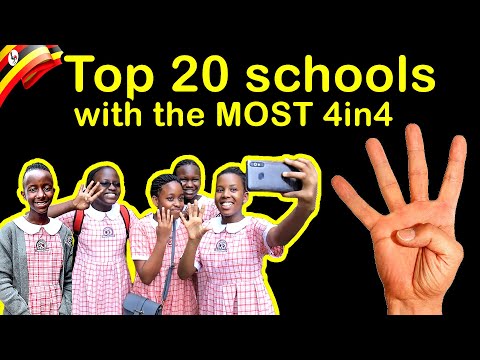 Top 20 primary SCHOOLS with the most 4 in 4 from PLE 2022 results