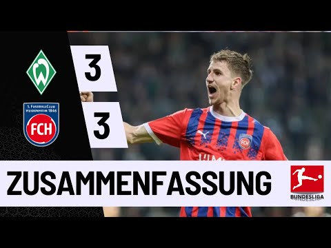 Werder Bremen - Heidenheim | 3-3 | Highlights | Bundesliga 2024-25 | Bremen Heidenheim