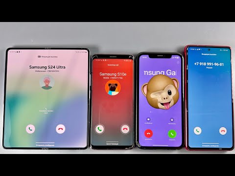 Incoming Call Samsung Galaxy Fold 5 + Samsung Galaxy S9 + IPhone XR + Samsung Galaxy Note 10