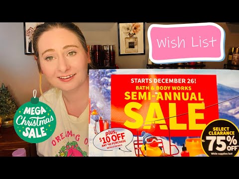 MY BATH & BODY WORKS WINTER SAS 2024 WISHLIST! ALSO SOME PRICES WE SHOULD EXPECT