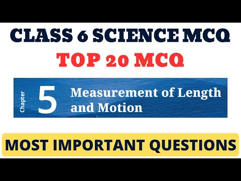 Best MCQ MEASUREMENT OF LENGTH & MOTION NCERT // Important Questions