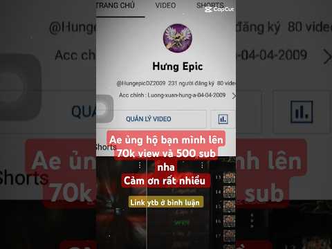 epic heroes war ủng hộ bạn mình nha ae sắp có acc tặng #divmob #lienquanmobile #epicheroeswar