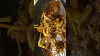 Green Chicken Gravy With 🍜Noodles Intro #shorts  #recipeshorts