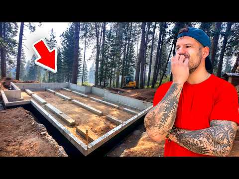 Foundation for the A-frame cabin. (Ep. 2)