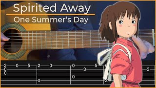 One Summer's Day - Spirited Away (Simple Guitar Tab)