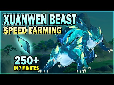 Xuanwen Beast Farming Route - Best Locations to Farm Feathery Fin Drops For Weapon Ascension