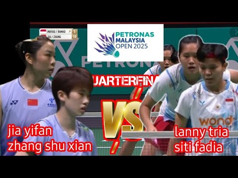 quarterfinal  : jia yifan/zhang [CHN] vs lanny tria/siti fadia [INA] | petronas malaysia open 2024