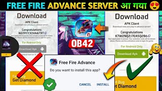 HOW TO DOWNLOAD FREE FIRE ADVANCE SERVER | FREE FIRE ADVANCE SERVER DOWNLOAD OB42