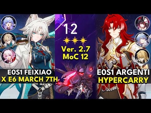 E0S1 Feixiao x March 7th & E0S1 Argenti Hyper | Memory of Chaos Floor 12 3 Stars | Honkai: Star Rail