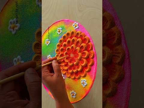 Simple & Easy Rangoli Designs | अगदी सहज आणि पटकन काढता येईल अशी रंगोली #rangoli #shorts