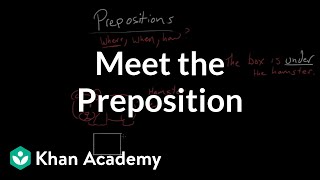 Meet the preposition | The parts of speech | Grammar | Khan Academy