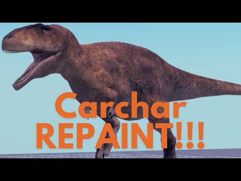 CARCHARODONTOSAURUS Repaint!!! - Dinosaur World Mobile