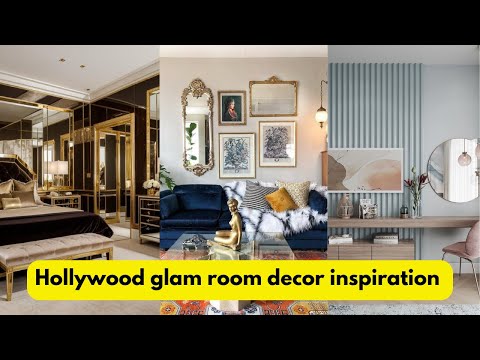 Hollywood glam room decor inspiration