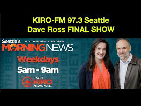 KIRO-FM 97.3 Seattle - Dave Ross FINAL SHOW - Final Hour - December 19 2024 - Radio Aircheck