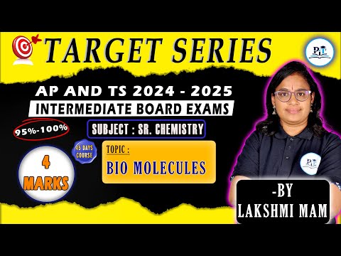 Biomolecules One Shot Class 12 || IPE 2025 || PHYSICS IN TELUGU || #ipe2025 #chemistry