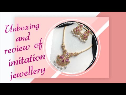 Imitation jewellery online shopping unboxing video