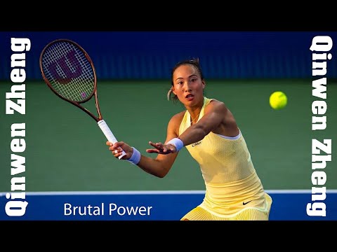 Qinwen Zheng 💖 Brutal Power (Tennis star from China).