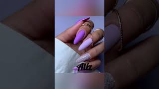 lila körmök#lila#short |  purple nails#purple#short