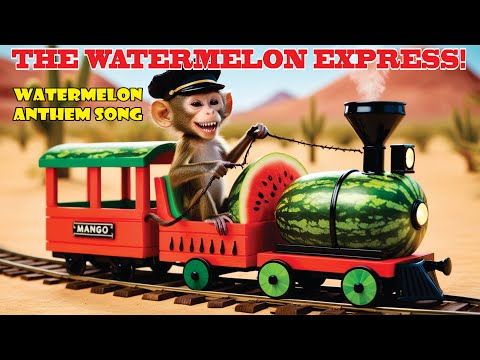 Tarbooz Express Anthem: A Whimsical Journey Through the Desert | #song | watermelon train | CrazyAi