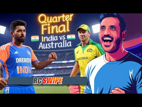 BGT Revenge : India vs Australia 2025- ICC Cricket World Cup 2024 - Real Cricket Swipe Worldcup Live