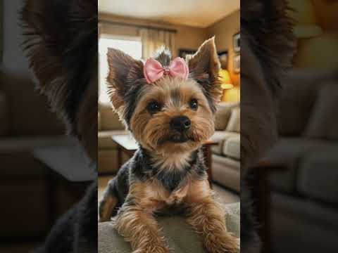 Frou Frou The Yorkie with Style!  #Yorkie #CutePets #DogLovers  #AdorableAnimals #YorkshireTerrier