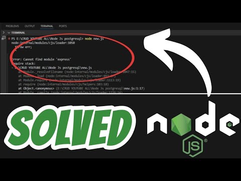 Error: Cannot find module SOLVED in Node JS