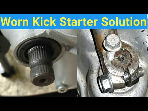 How to Repair Slip Kick and Spindle Repair Without Opening Engine or Welding | Kick Starter Repair