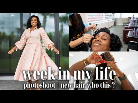 WEEKLY VLOG: Taking my braids out |Come w/ me to a Photoshoot | New Hair, Who dis? |Finally Closing!