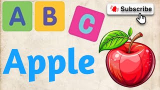 A FOR APPLE, A B C D ,WITH ,SOUND,HINDI AND URDU ,phonics song, cortoon