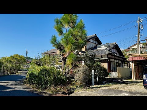 4K Beautiful Japanese Countryside Village Relaxing Walking Tour Sakashita, Gifu