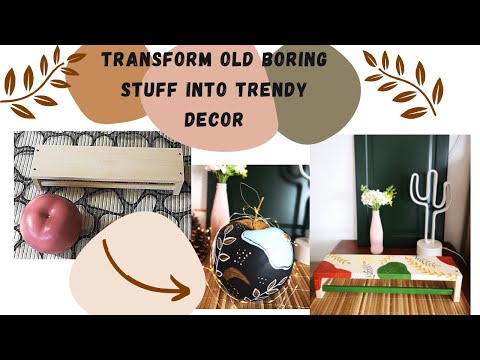 Transforming Things #1 Customising random things into trendy home decor | #mural #painting #diy