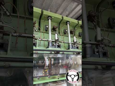 1953 Bolnes marine diesel engine running #engine