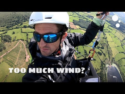 BLOWN AWAY: Paragliding safely in strong wind