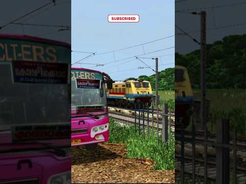 Train Simulator । High Speed Train Crossing in Railgate । Trai Fatak । Train video #shorts #train