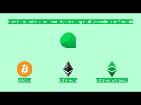 How to organize your account plan using multiple wallets on Emerald