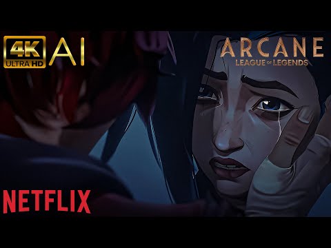 [4K AI] | Arcane | Vi reunites with Jinx Scene | UPSCALED