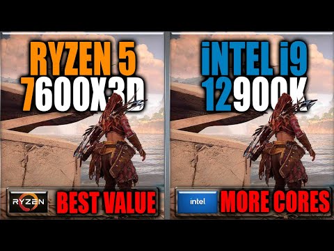 7600X3D vs 12900K Benchmarks - Gaming Benchmarks / Applications Tests