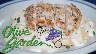 Fetuccine Alfredo con Pollo Estilo Olive Garden