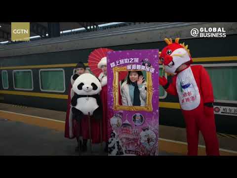 Festive spirits hit the tracks of Harbin