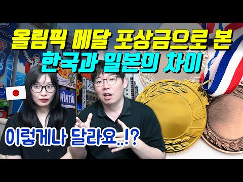 올림픽 메달 포상금으로 본 한국과 일본의 차이