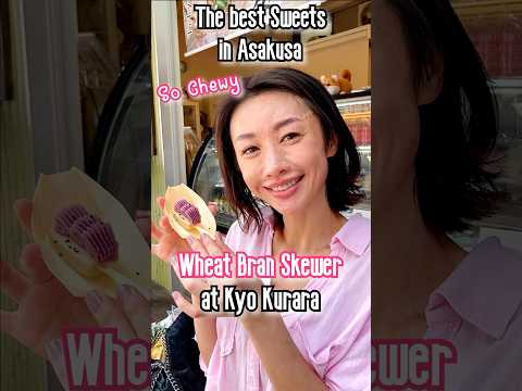 A Japanese lady shares the best Japanese Sweets in Asakusa! OFU skewer & Kibidango!