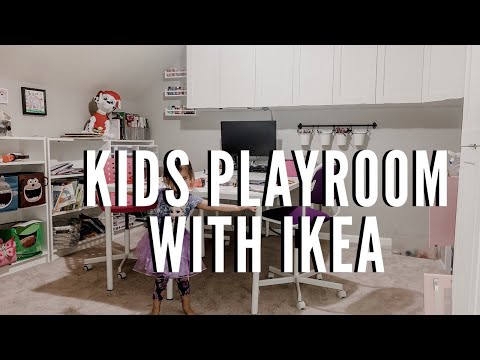 Ikea Playroom Tour and Makeover | Billy Sektion and Alex Cabinets